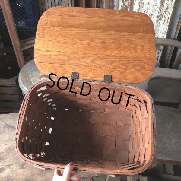 画像4: Vintage U.S.A. Picnic Basket (B822) (4)