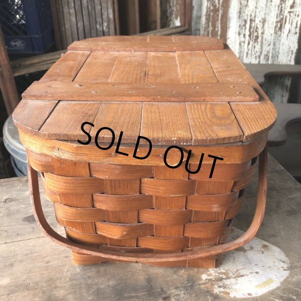 画像8: Vintage U.S.A. Picnic Basket (B822) (8)