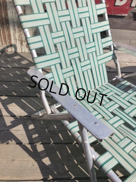 画像11: 60s Vintage Folding Lawn Chair Long (B835) (11)