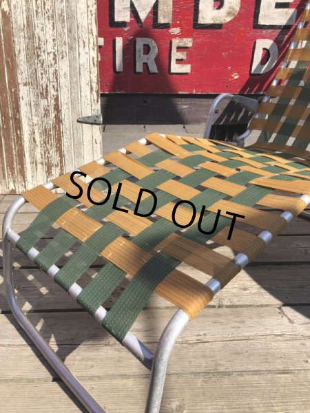 画像11: 60s Vintage Folding Lawn Chair Long (B834) (11)