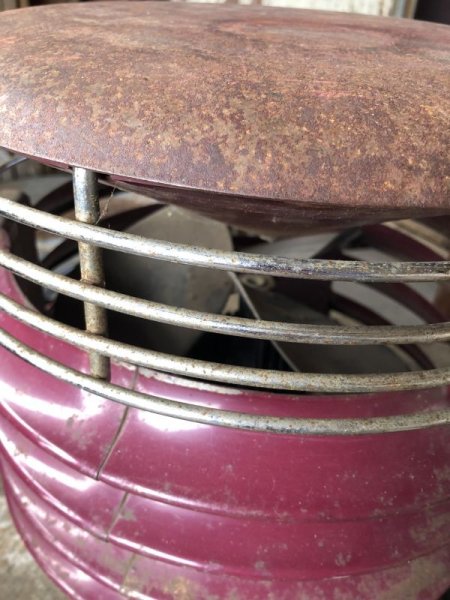 画像10: Vintage WESTING HOUSE Ottoman Stool Floor Circular Fan (B827) (10)