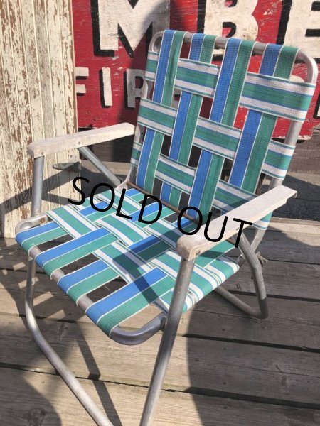 画像7: 60s Vintage Folding Lawn Chair (B830) (7)