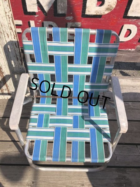 画像9: 60s Vintage Folding Lawn Chair (B830) (9)