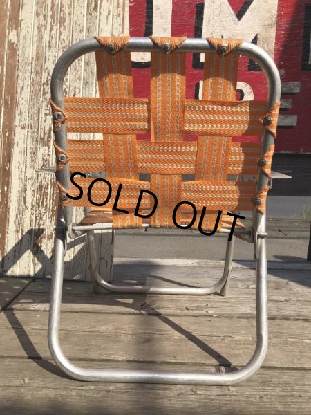 画像7: 60s Vintage Folding Lawn Chair Kid's (B833) (7)