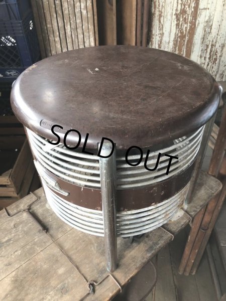 画像6: Vintage ROBBINS & MYERS Ottoman Stool Floor Circular Fan (B829) (6)