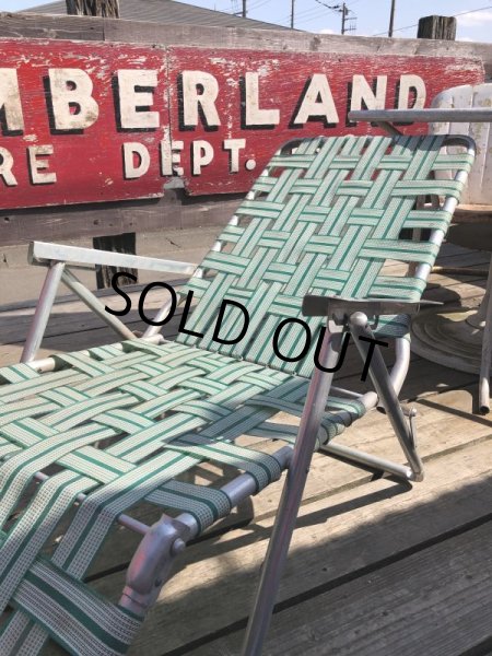 画像9: 60s Vintage Folding Lawn Chair Long (B835) (9)
