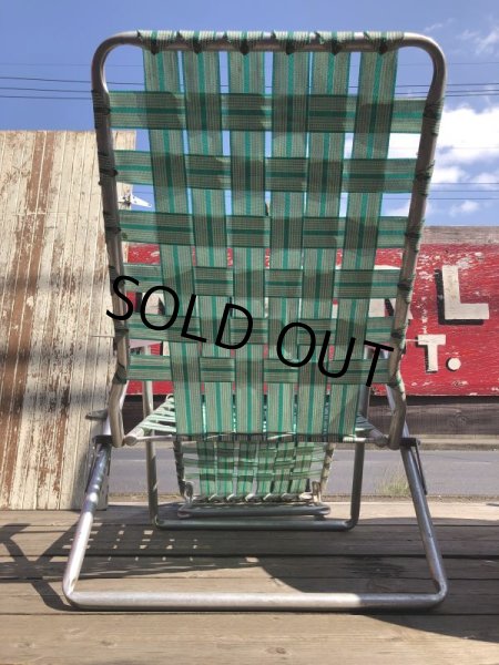 画像14: 60s Vintage Folding Lawn Chair Long (B835) (14)