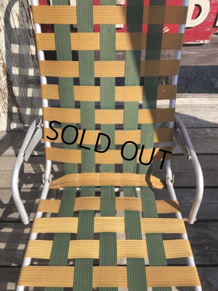 画像10: 60s Vintage Folding Lawn Chair Long (B834) (10)