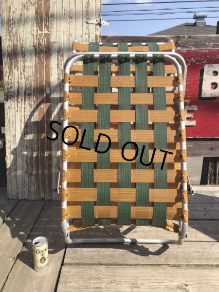 画像16: 60s Vintage Folding Lawn Chair Long (B834) (16)
