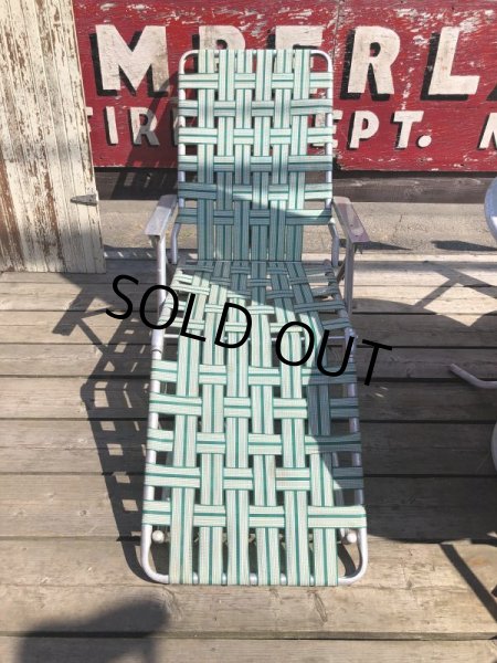 画像5: 60s Vintage Folding Lawn Chair Long (B835) (5)