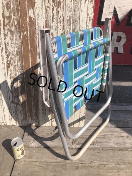画像12: 60s Vintage Folding Lawn Chair (B830) (12)