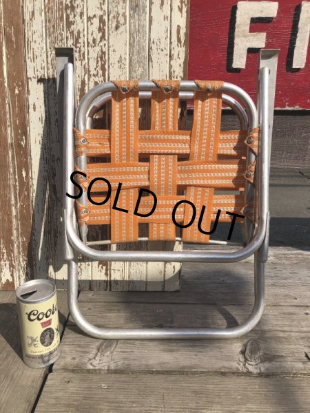 画像12: 60s Vintage Folding Lawn Chair Kid's (B833) (12)