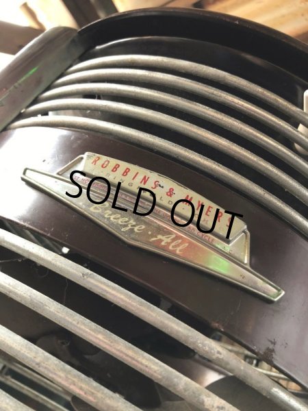 画像9: Vintage ROBBINS & MYERS Ottoman Stool Floor Circular Fan (B829) (9)