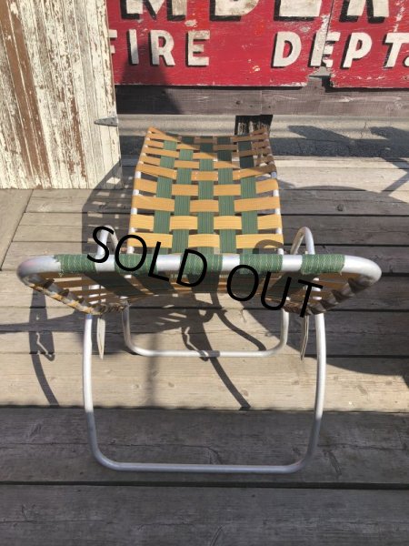 画像3: 60s Vintage Folding Lawn Chair Long (B834) (3)
