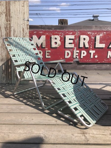 画像4: 60s Vintage Folding Lawn Chair Long (B835) (4)