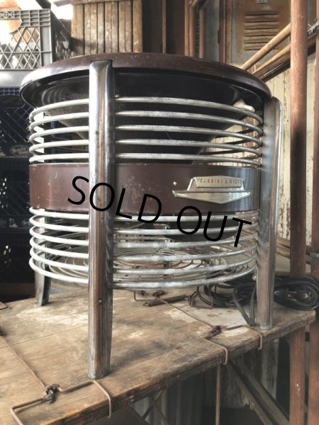 画像2: Vintage ROBBINS & MYERS Ottoman Stool Floor Circular Fan (B829) (2)