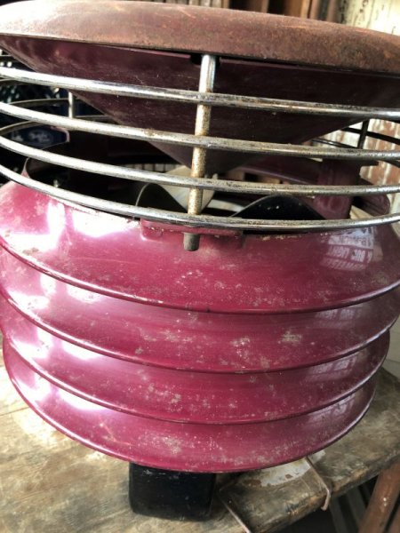 画像11: Vintage WESTING HOUSE Ottoman Stool Floor Circular Fan (B827) (11)