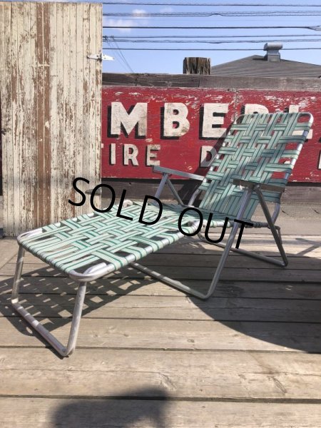 画像8: 60s Vintage Folding Lawn Chair Long (B835) (8)