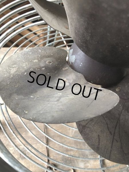 画像14: Vintage ROBBINS & MYERS Ottoman Stool Floor Circular Fan (B829) (14)