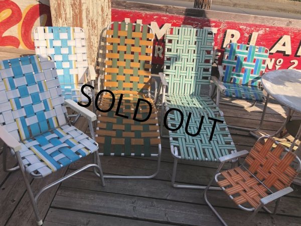 画像21: 60s Vintage Folding Lawn Chair Long (B834) (21)