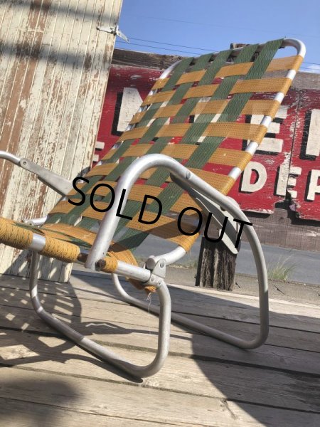 画像12: 60s Vintage Folding Lawn Chair Long (B834) (12)
