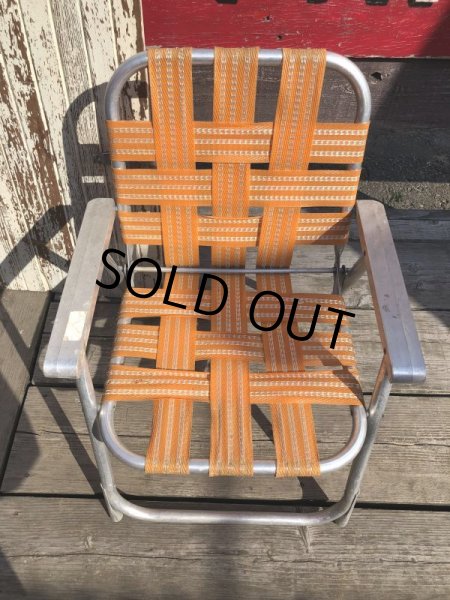 画像9: 60s Vintage Folding Lawn Chair Kid's (B833) (9)