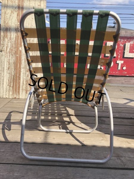 画像4: 60s Vintage Folding Lawn Chair Long (B834) (4)