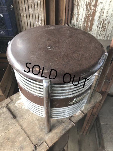 画像3: Vintage ROBBINS & MYERS Ottoman Stool Floor Circular Fan (B829) (3)