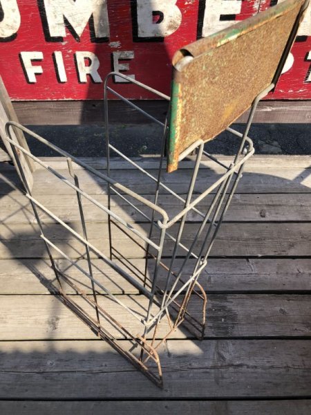 画像13: Vintage Sprite Soda Bottle General Store Wire/Metal Display Rack (B836) (13)