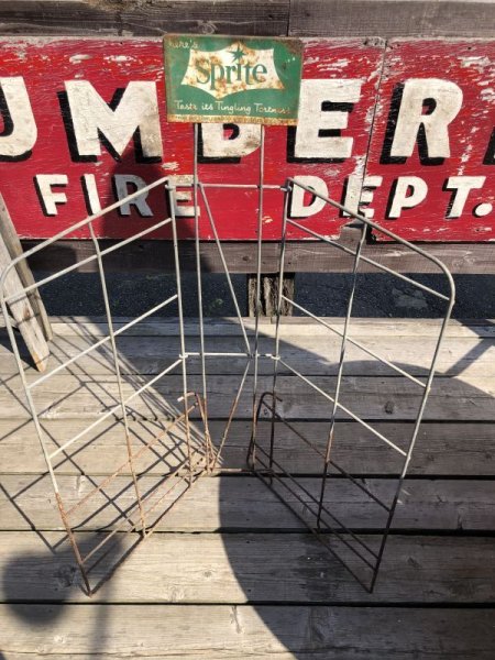 画像4: Vintage Sprite Soda Bottle General Store Wire/Metal Display Rack (B836) (4)