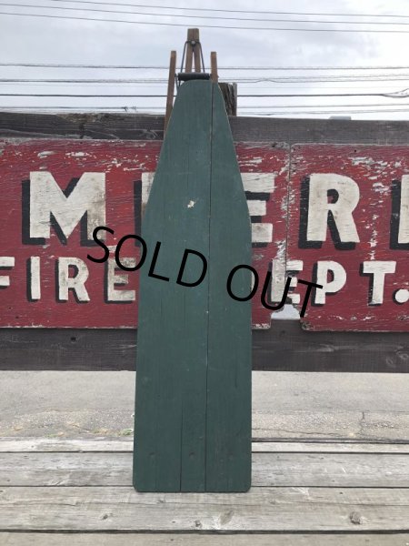 画像15: Vintage American Primitive Wooden Ironing Board Table (B838) (15)