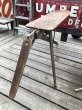 画像14: Vintage American Primitive Wooden Ironing Board Table (B837) (14)