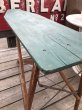 画像11: Vintage American Primitive Wooden Ironing Board Table (B838) (11)