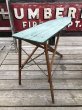画像8: Vintage American Primitive Wooden Ironing Board Table (B838) (8)