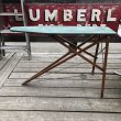 画像2: Vintage American Primitive Wooden Ironing Board Table (B838) (2)