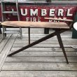 画像16: Vintage American Primitive Wooden Ironing Board Table (B837) (16)