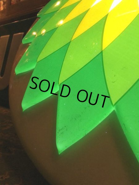 画像23: 【店舗引き取り限定】 Vintage Advertising BP British Petroleum Old Logo Lighted Store Sign (B841) (23)