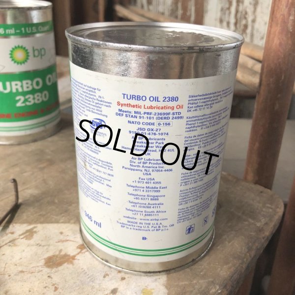 画像4: Vintage BP TURBO OIL Quart Oil can (B840)  (4)