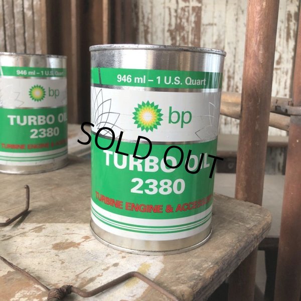 画像8: Vintage BP TURBO OIL Quart Oil can (B840)  (8)