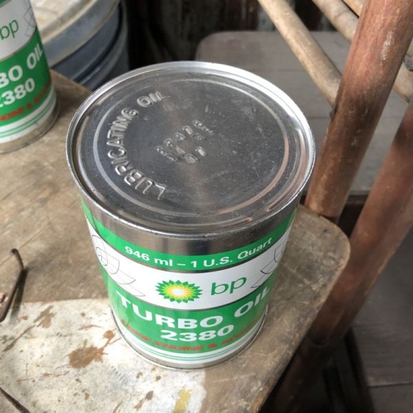 画像2: Vintage BP TURBO OIL Quart Oil can (B840)  (2)