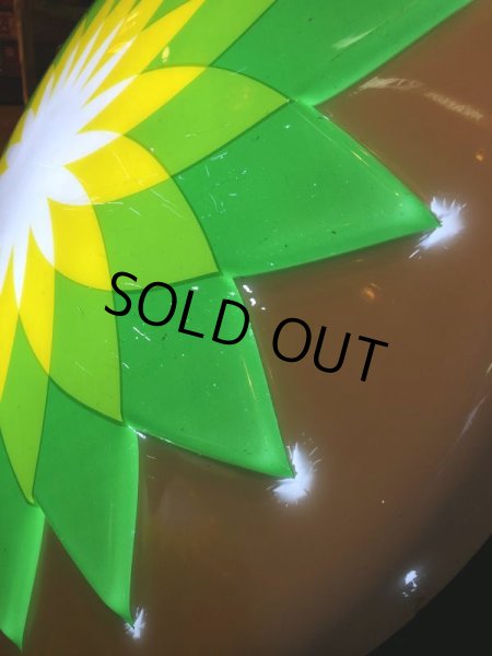 画像21: 【店舗引き取り限定】 Vintage Advertising BP British Petroleum Old Logo Lighted Store Sign (B841) (21)