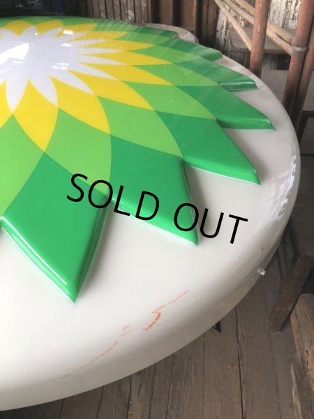画像11: 【店舗引き取り限定】 Vintage Advertising BP British Petroleum Old Logo Lighted Store Sign (B841) (11)