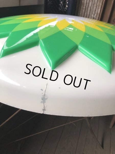 画像13: 【店舗引き取り限定】 Vintage Advertising BP British Petroleum Old Logo Lighted Store Sign (B841) (13)