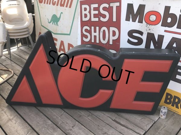 画像21: 【店舗引き取り限定】Vintage ACE Hardware Tools Lighted Store Display Sign HUGE !! (B844) (21)