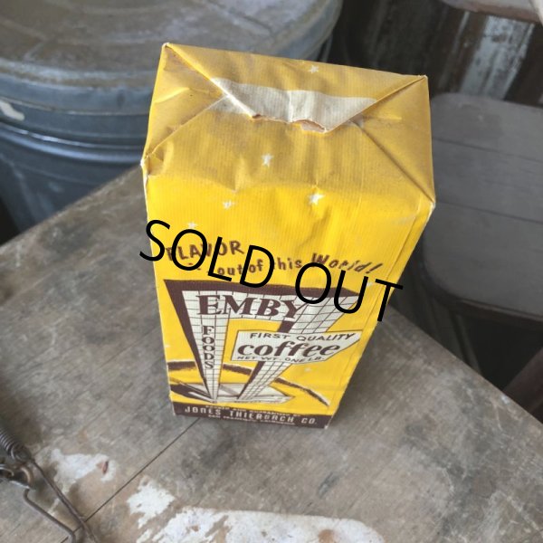 画像7: 50s Vintage Advertising Coffee Bags EMBY Coffee (B857) (7)