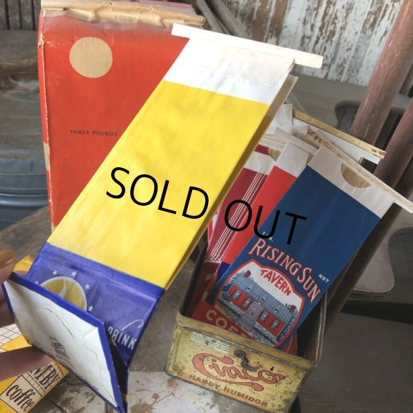 画像2: 50s Vintage Advertising Coffee Bags Unused NOS (B855) (2)