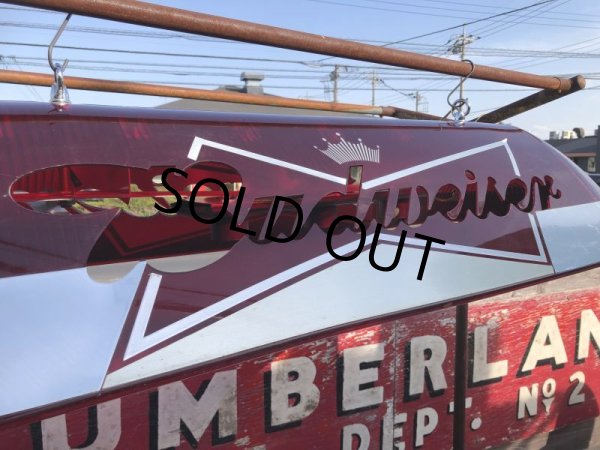 画像34: 【店舗引き取り限定】Vintage Anheuser-Busch Budweiser Advertising Pool Table Light Up Bar Pub Sign (B860) (34)