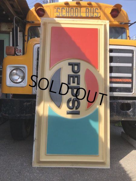 画像2: Vintage Pepsi Cola Advertising Store Display Embossed Plastic Lighted Sign Huge!  (B860) (2)