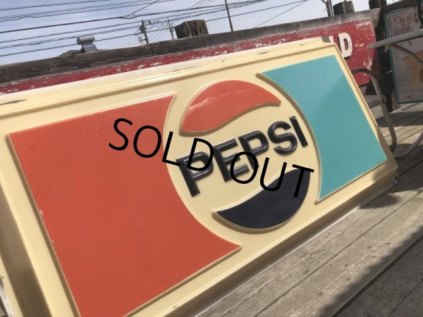 画像14: Vintage Pepsi Cola Advertising Store Display Embossed Plastic Lighted Sign Huge!  (B860) (14)