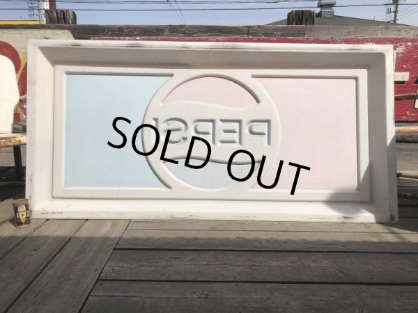 画像17: Vintage Pepsi Cola Advertising Store Display Embossed Plastic Lighted Sign Huge!  (B860) (17)